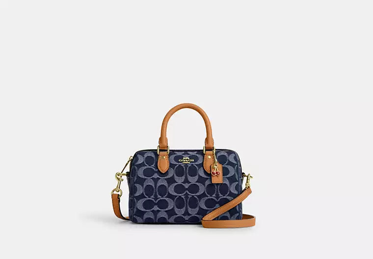 Rowan Mini-Schultertasche aus exklusivem Denim